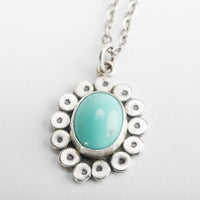 Cyprus Turquoise Cabochon Pendant.