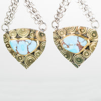 Crete Golden Hill Turquoise Chandelier Earrings