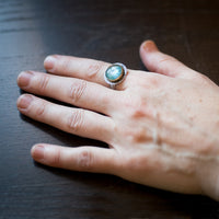 Sorento Chrysocolla Doublet Ring - size 7 1/2