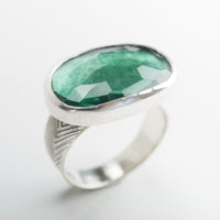 London Green Amethyst Ring - size 9