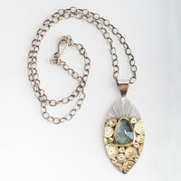 Bahama Moss Aquamarine Marquise Pendant