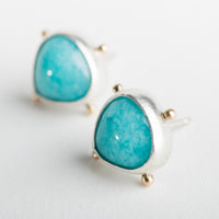 Hailey Amazonite Stud Earrings