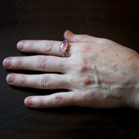 Hailey Two Toned Pink Tourmaline Ring - size 7