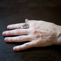 Mykonos Boulder Opal Ring - size 7 1/2