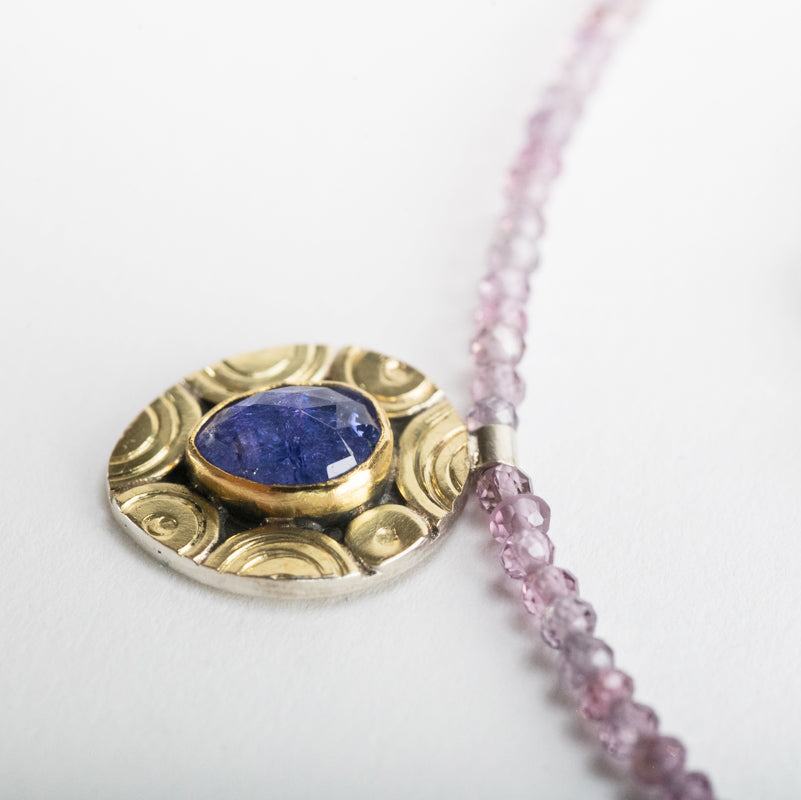 Gaios Tanzanite & Purple Spinel Strand Necklace
