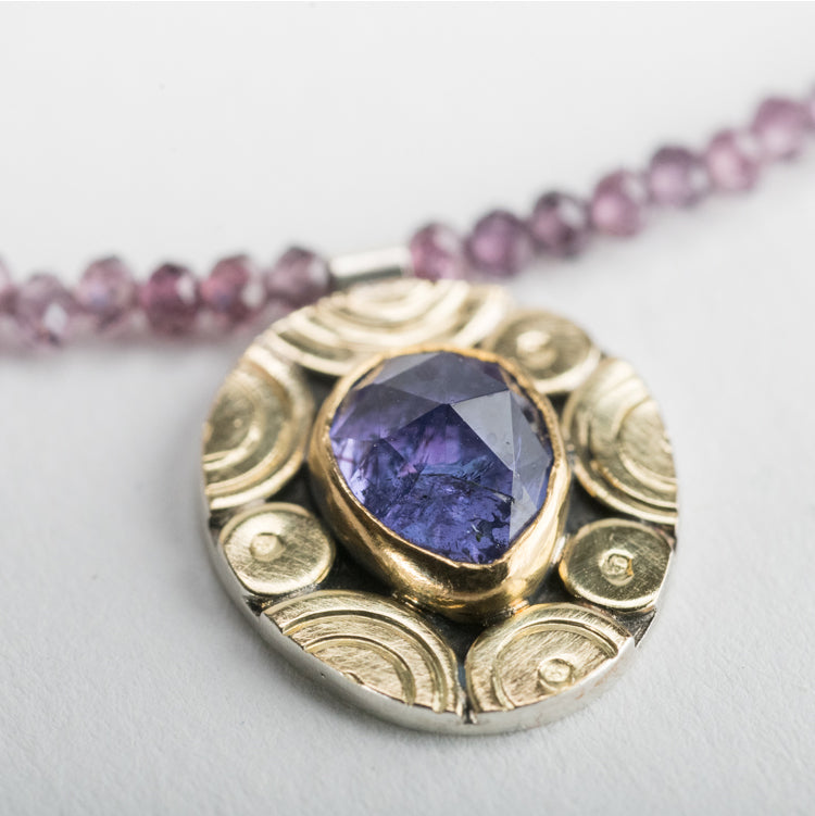 Gaios Tanzanite & Purple Spinel Strand Necklace