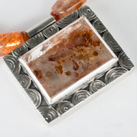 Tortuga Marcasite in Quartz & Sunstone Necklace