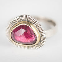 Sorento Rhodolite Garnet Ring - US size 9