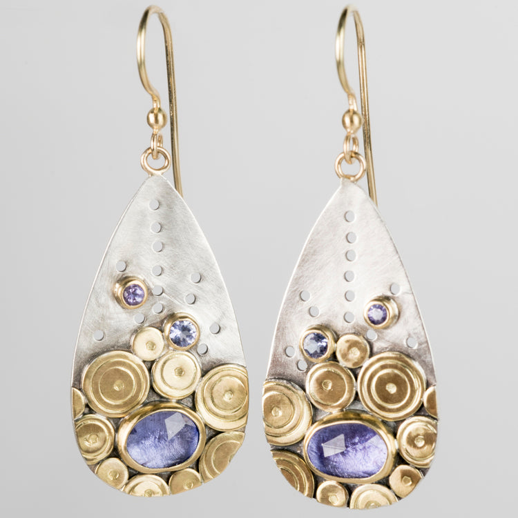 Hilo Tanzanite & Lavender Sapphire Earrings @ Jensen Stern (208)726-2363