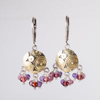 Cozumel Gemstone Tassel Earrings in 18k Gold & Silver