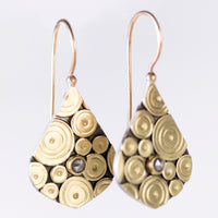 Mustique Salt & Pepper Diamond Drop Earrings