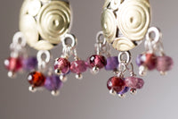 Cozumel Gemstone Tassel Earrings in 18k Gold & Silver