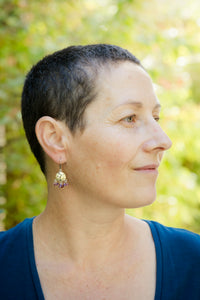 Cozumel Gemstone Tassel Earrings in 18k Gold & Silver