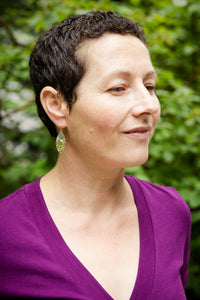 Antigua Green Tourmaline Earrings in Gold & Silver,