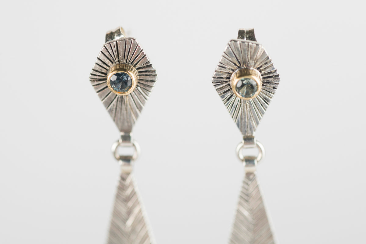 Glasgow London Blue Topaz & Sapphire Earrings