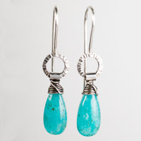 Lisbon Amazonite Dangles in Silver