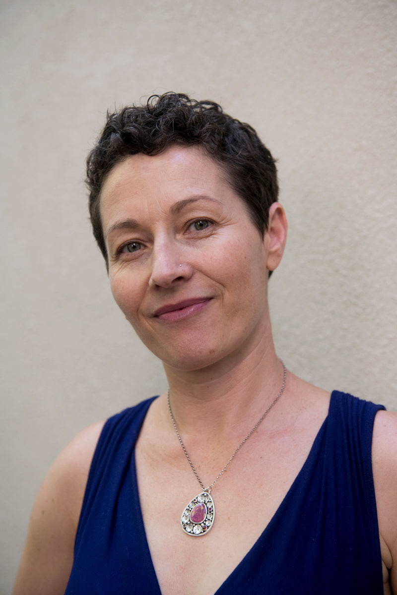 TethisPink Sapphire & Tourmaline Seascape Medallion