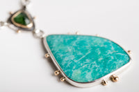 Hawaii Tourmaline & Amazonite Statement Necklace