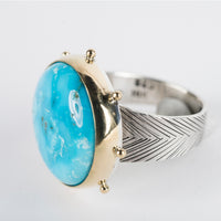 Amalfi Sierra Bella Turquoise Ring, US size 7