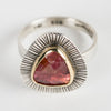 Sorento Pink Tourmaline Ring in 18k Gold & Silver, US size 7