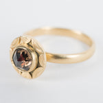 Naxos Cognac Diamond Ring in 18k Yellow Gold, US Size 7