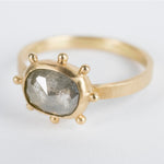 Hailey Grey Diamond Ring in 18k Gold, Size 6 1/2