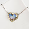 Osaka Australian Boulder Opal Heart Necklace