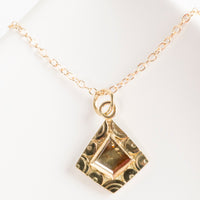 Osaka Salt & Pepper Diamond Pendant in Solid 18k Gold