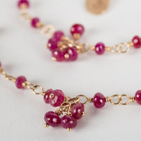 Nyad Ruby necklace in 14k Gold