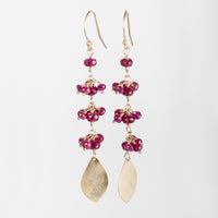 Nyad Ruby & 14k Gold Dangle Earrings