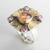 Catalonia Imperial Topaz & Pink Tourmaline Ring - size 7