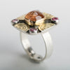 Catalonia Imperial Topaz & Pink Tourmaline Ring - size 7