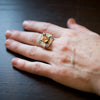 Catalonia Imperial Topaz & Pink Tourmaline Ring - size 7