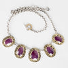 Sicily Ruby Bib Necklace