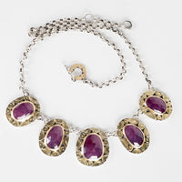Sicily Ruby Bib Necklace