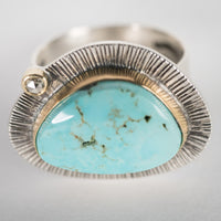 Milan Turquoise and Diamond Ring - US 7