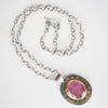 Paris Pink Sapphire Pendant Necklace