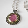 Paris Pink Sapphire Pendant Necklace