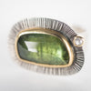 Milan Mossy Green Tourmaline & Diamond Ring - US 7