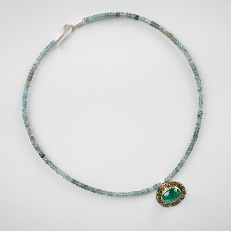 Osaka Emerald & Moss Aquamarine Necklace