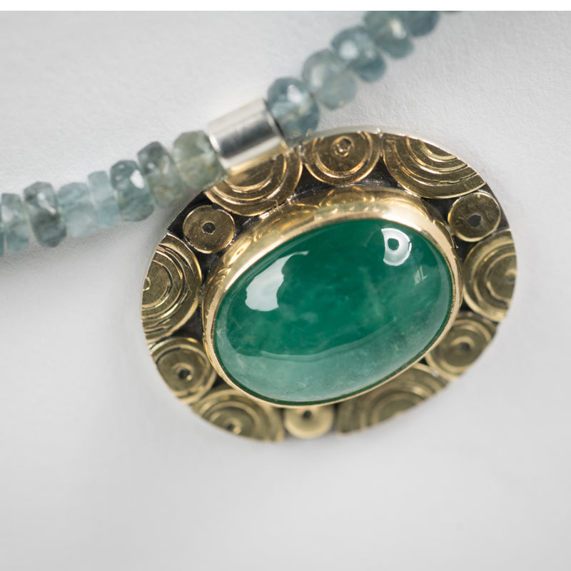 Osaka Emerald & Moss Aquamarine Necklace