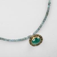 Osaka Emerald & Moss Aquamarine Necklace