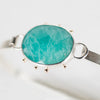 Chiron Amazonite Tension Cuff in Silver & 14k Gold