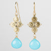 Santorini Tibetan Turquoise Dangle Earrings @ Jensen Stern (208)726-2363