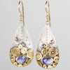 Hilo Tanzanite & Lavender Sapphire Earrings in Gold & Silver