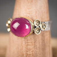 Kenai Pink Sapphire Ring - size 7
