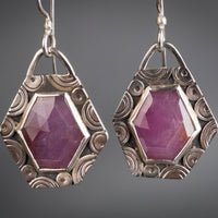 Osaka Pink Sapphire Earrings