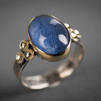 Kenai Blue Sapphire Doublet Ring - size 8