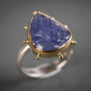 Hailey Carved Tanzanite Ring - Size 7 1/2