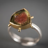 Hailey Watermelon Tourmaline Ring - size 6 1/2